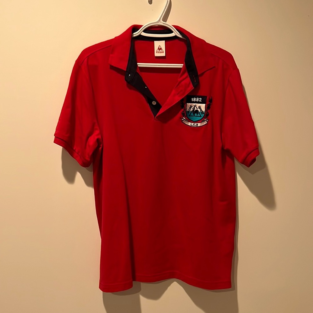 Red Le Coq Sportif polo